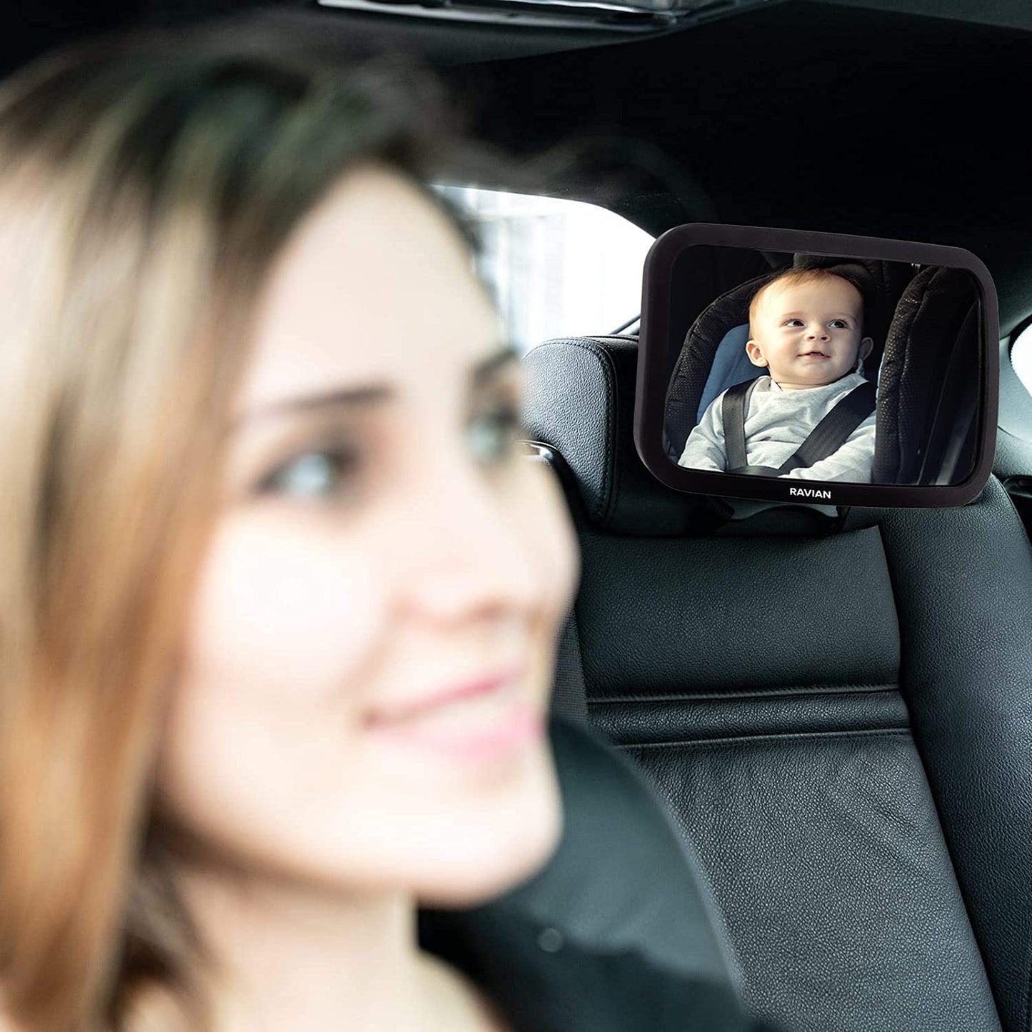 Baby Car Mirror for Back Seat Safest Newborn Essentials with Rear View