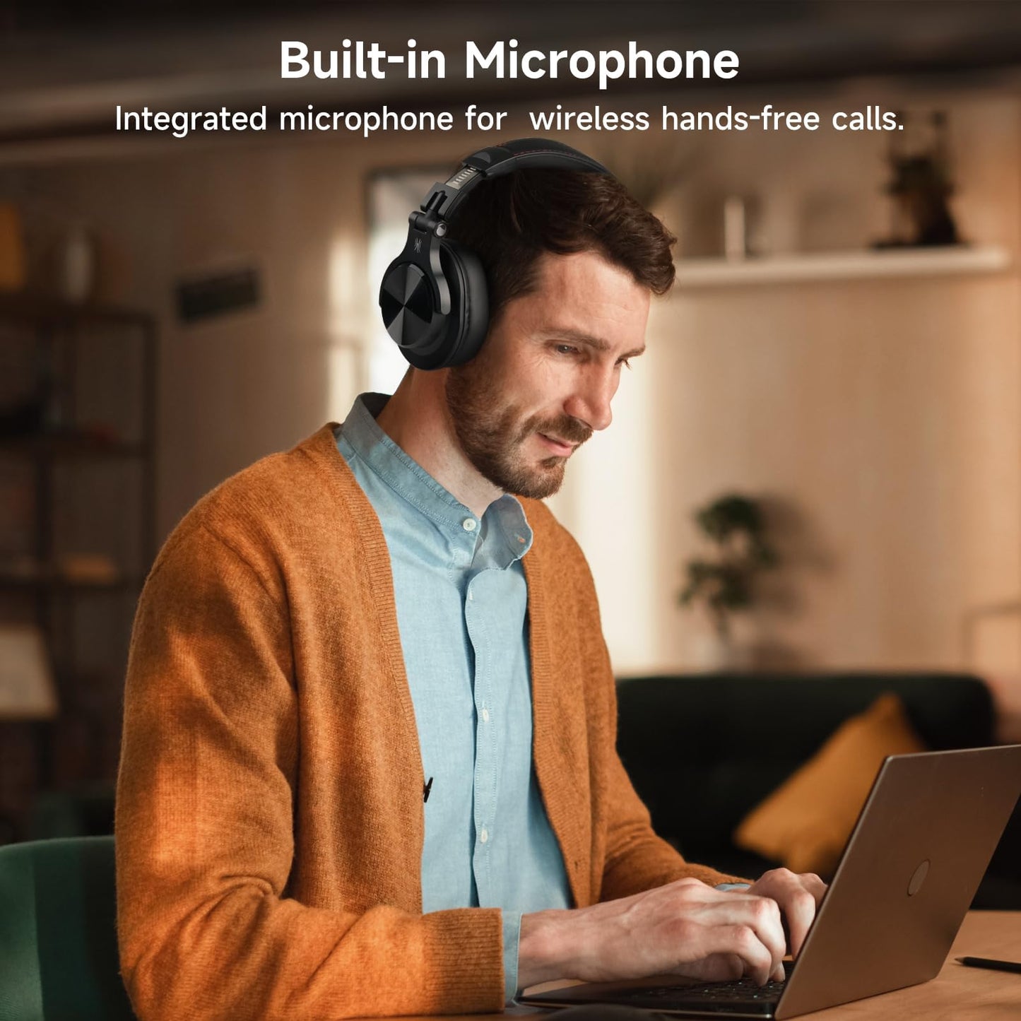 OneOdio A70 Bluetooth Headphones Over Ear, 72 Hrs Playtime, Monitor Level Stereo Sound Quality, Foldable Wireless&Wired DJ Headphone, Professional Studio Headphones for DJ/TV/PC/Phone