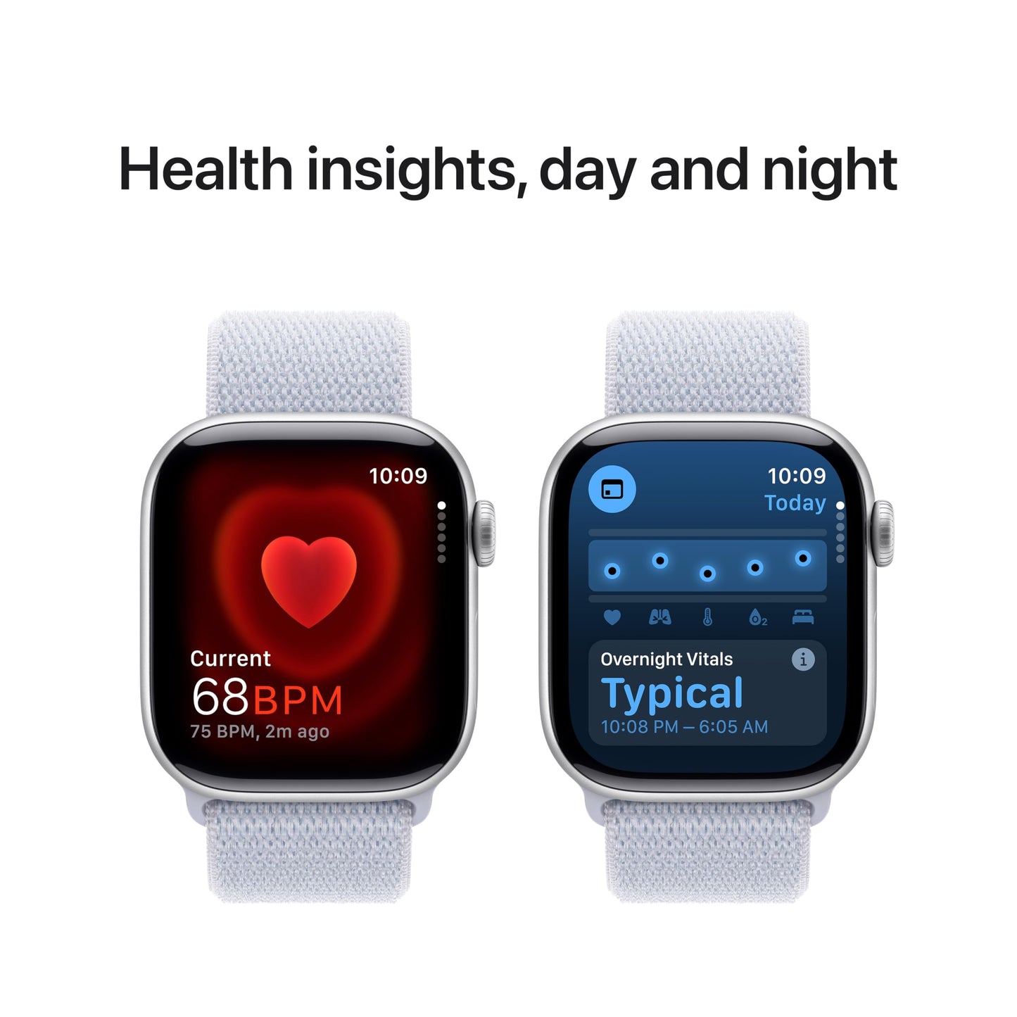 Apple Watch Series 10 GPS 42 mm Smartwatch with Jet Black Aluminium Case with Black Sport Band - S/M. Fitness Tracker, ECG App, Always-On Retina Display, Water Resistant