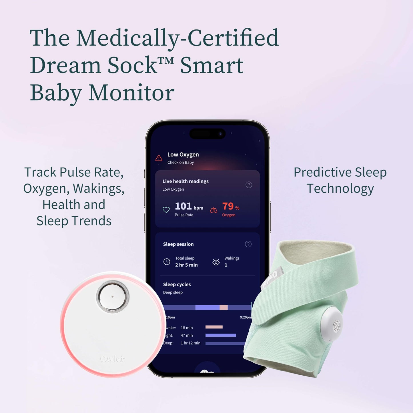 Owlet® Dream Bundle 2 Smart Baby Monitor