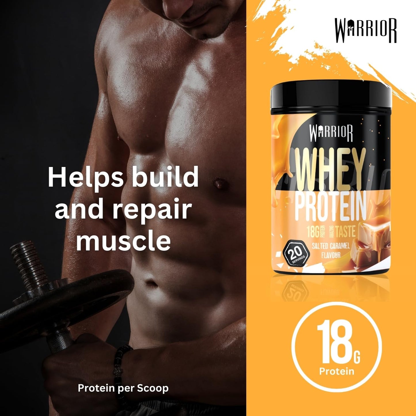 Warrior Whey Protein Powder 500g