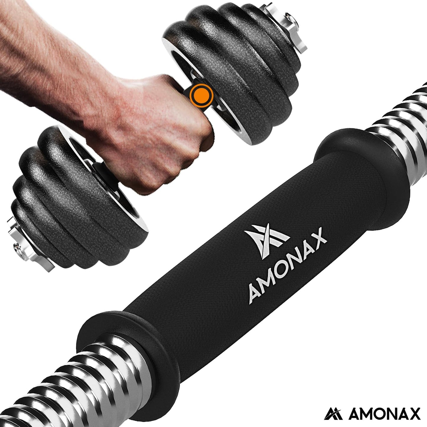 Amonax 20kg 30kg Cast Iron Adjustable Dumbbells