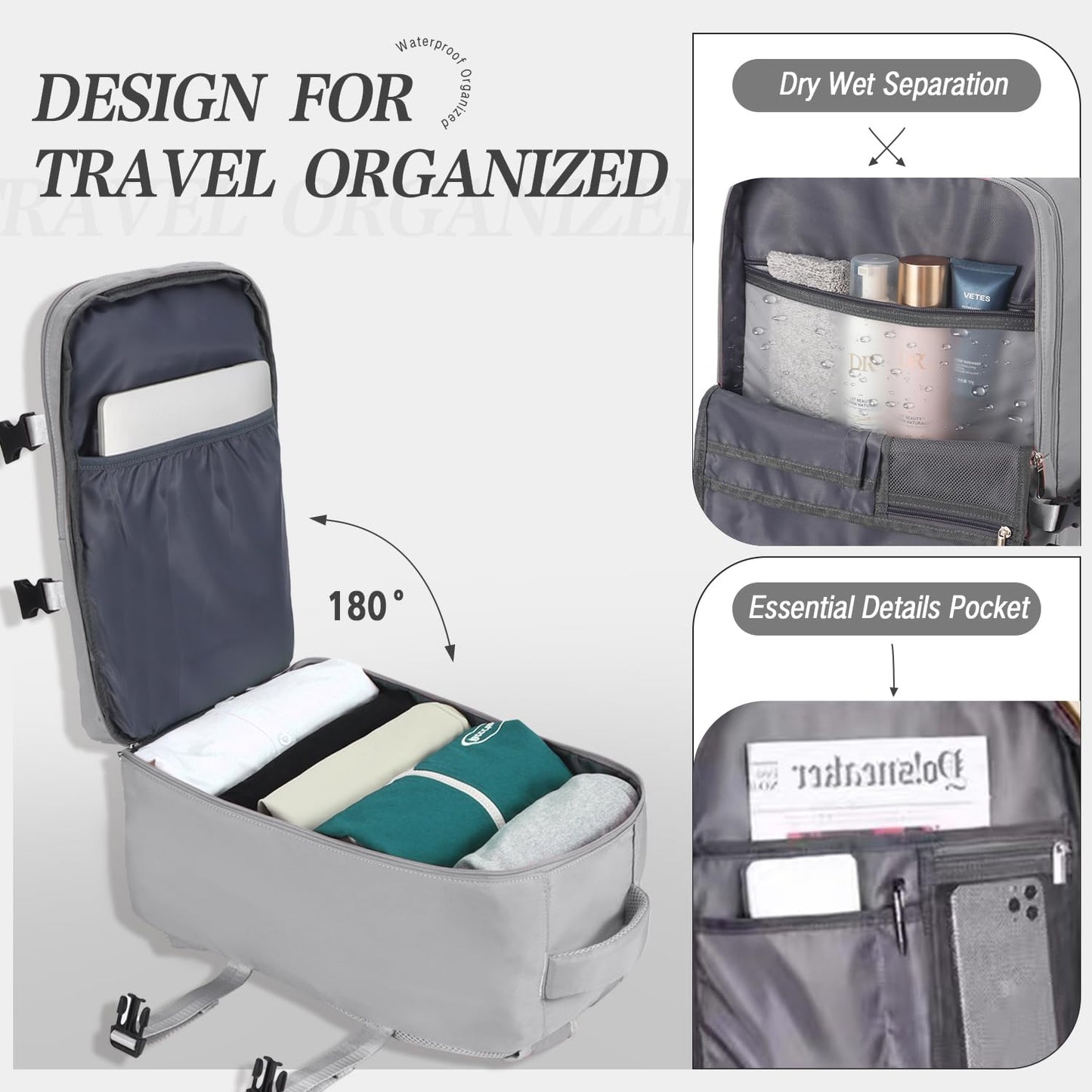 for Ryanair Cabin Bags 40x20x25 Underseat Cabin