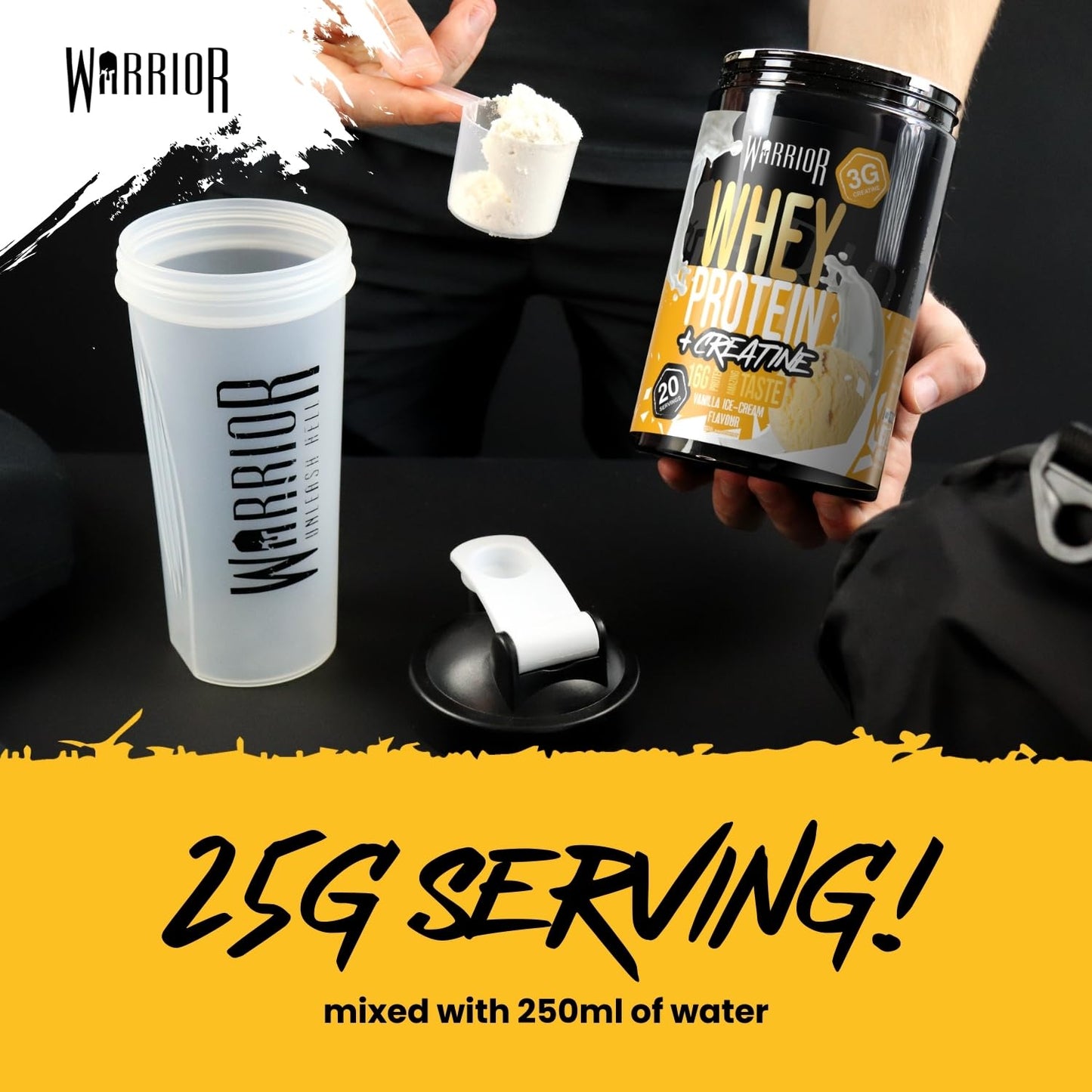 Warrior Whey Protein Powder 500g