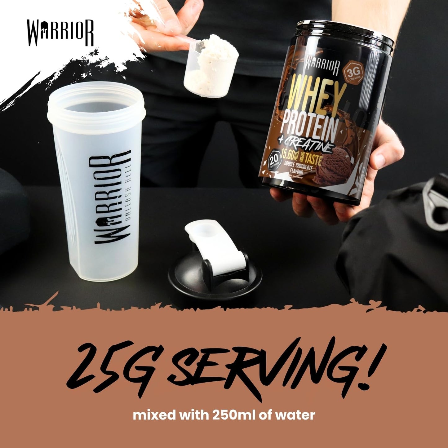 Warrior Whey Protein Powder 500g