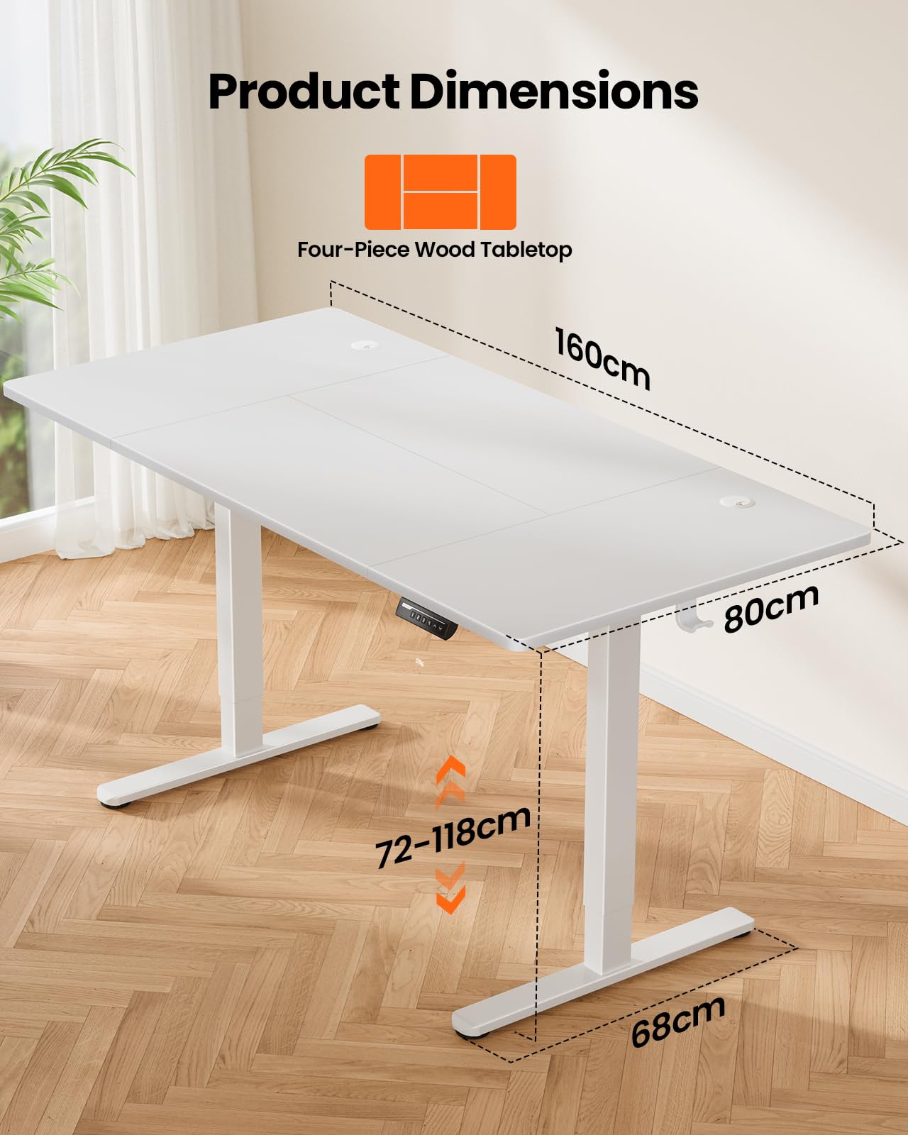 ErGear Electric Standing Desk Height Adjustable