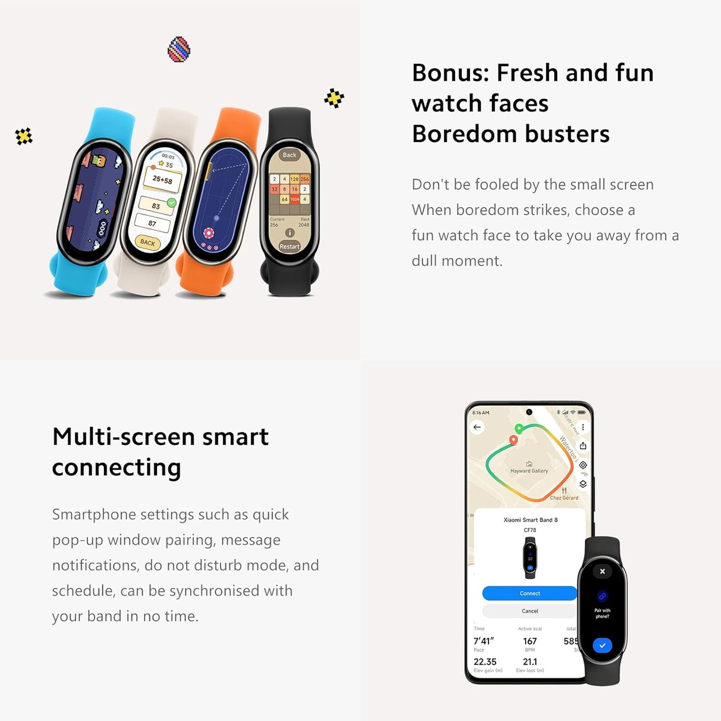Xiaomi Smart Band 8 Smartwatch for Men and Women