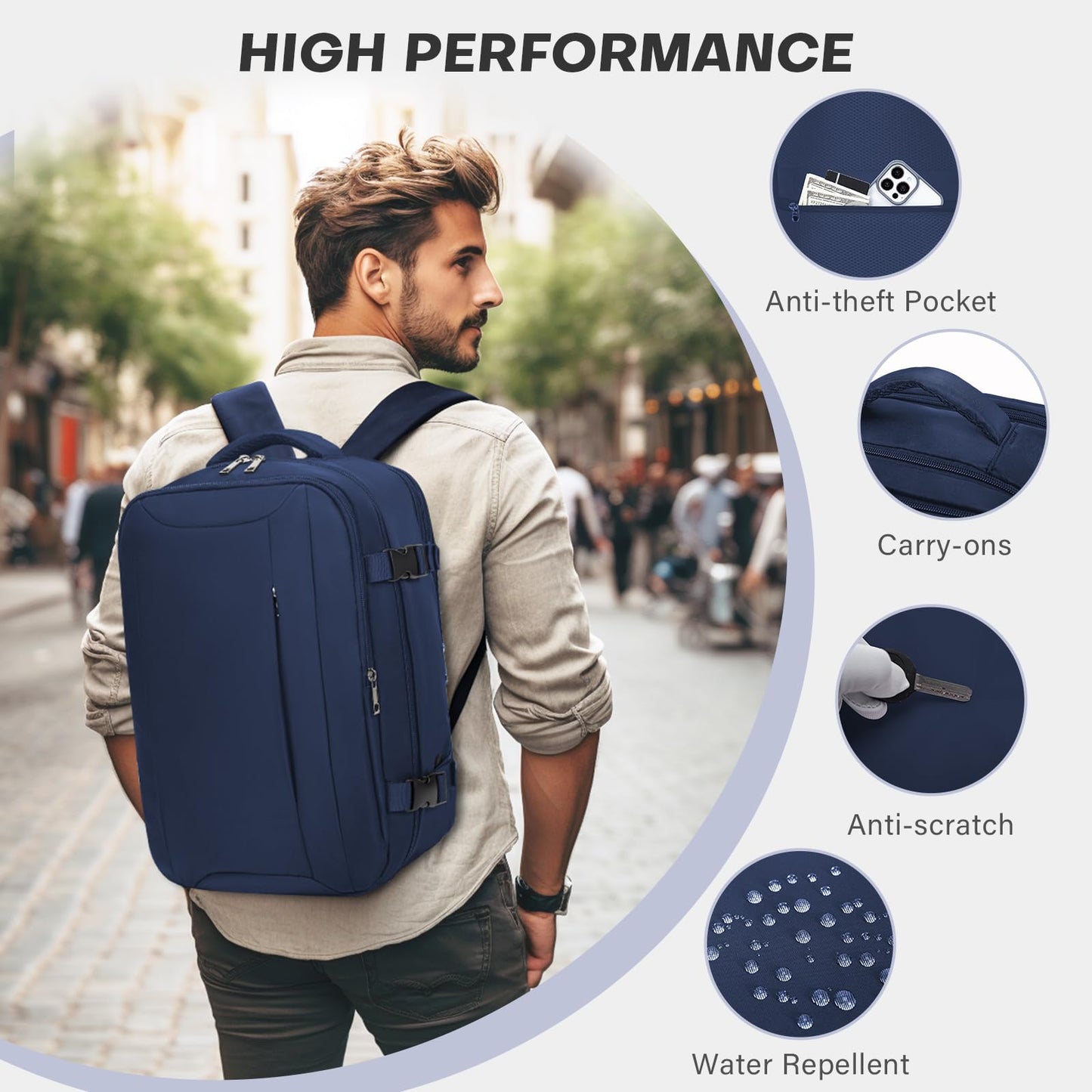 Xkdoai for Ryanair Cabin Bags 40x20x25