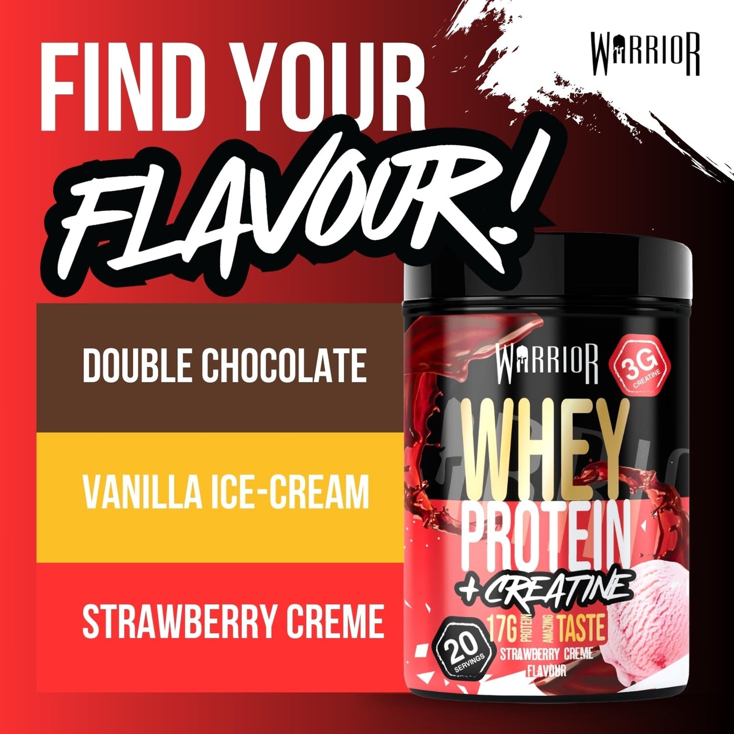 Warrior Whey Protein Powder 500g