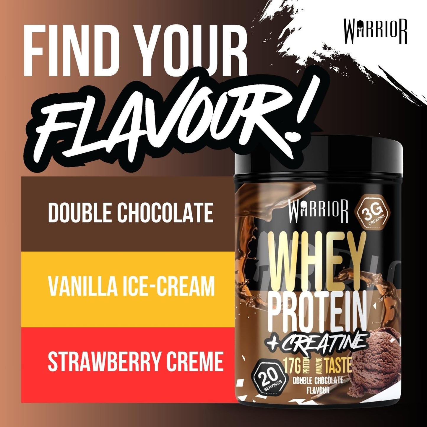 Warrior Whey Protein Powder 500g