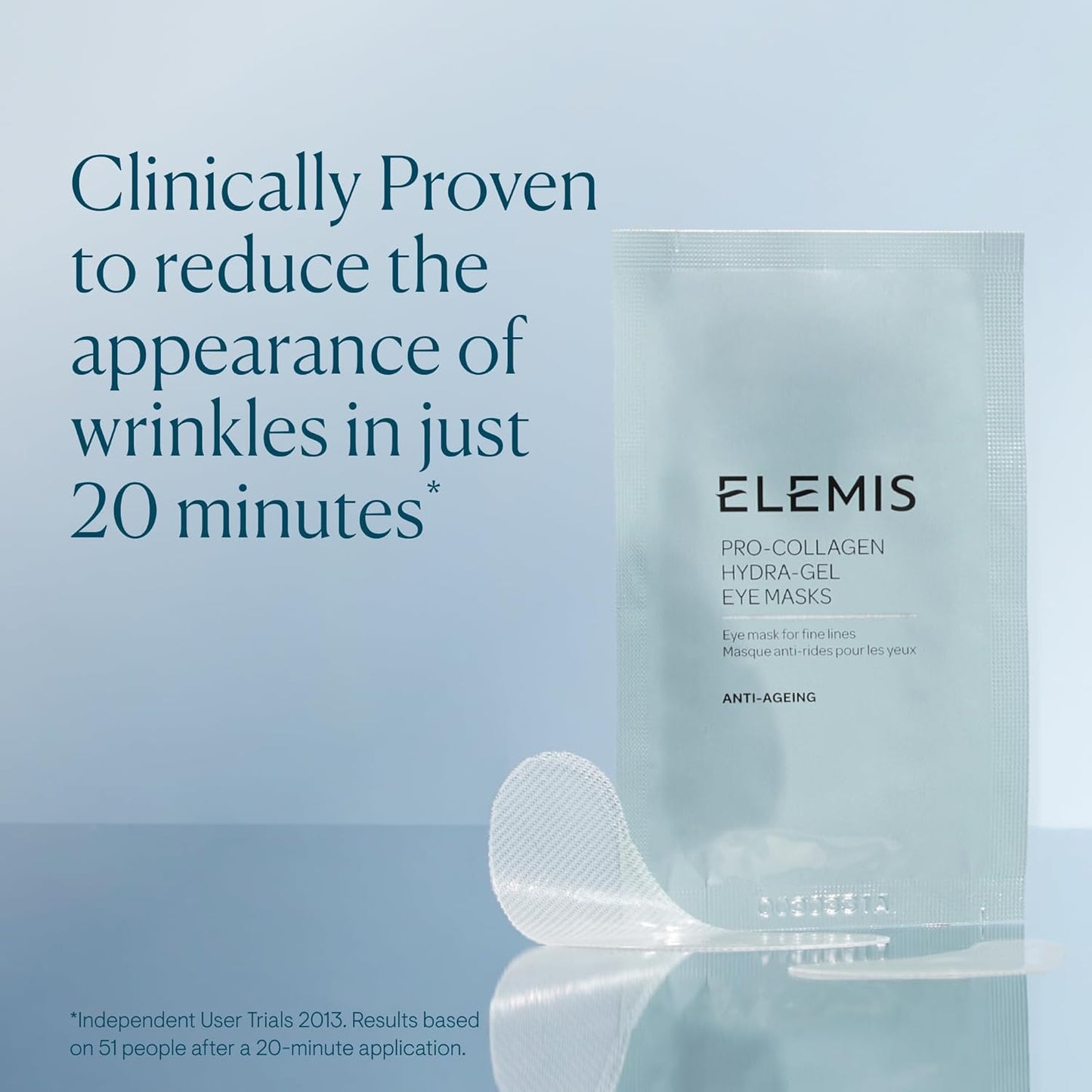 ELEMIS Under Eye Pro-Collagen Hydra-Gel Eye Masks, Hydrating Pads for Fine Lines Formulated with Marine Actives and Hyaluronic Acid, for Eyes to Smooth, Tighten and Hydrate Skin, 6 Eye Patches