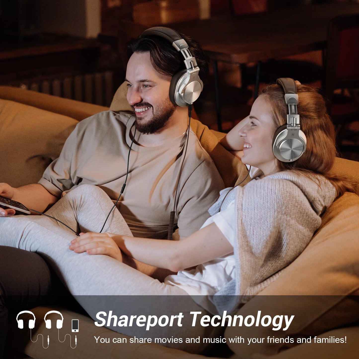 OneOdio A70 Bluetooth Headphones Over Ear, 72 Hrs Playtime, Monitor Level Stereo Sound Quality, Foldable Wireless&Wired DJ Headphone, Professional Studio Headphones for DJ/TV/PC/Phone