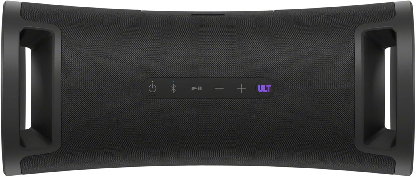 Sony ULT FIELD 7 - Wireless Bluetooth Portable Speaker with ULT POWER SOUND, Ultimate Deep BASS, X Balanced Speaker, 30 HR Battery, IP67, Waterproof, LED Lighting, Mic, Guitar Input - Black