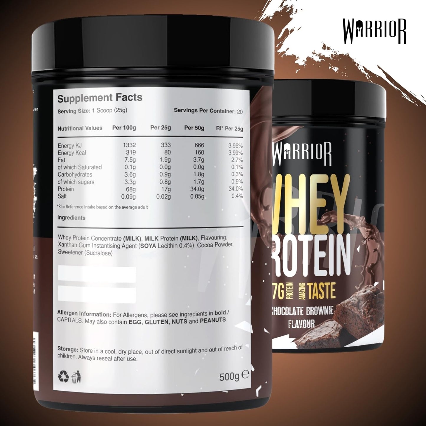 Warrior Whey Protein Powder 500g