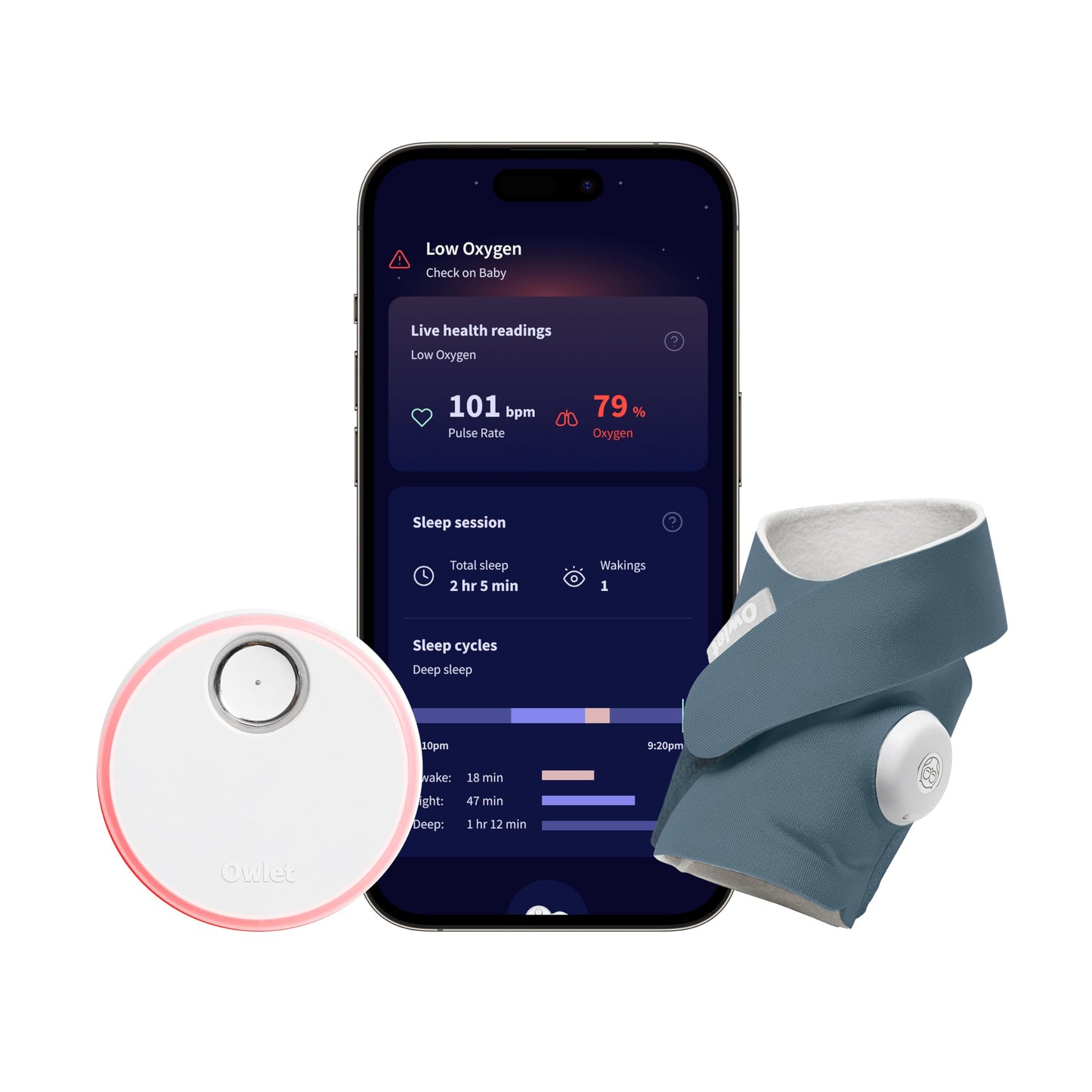 Owlet® Dream Bundle 2 Smart Baby Monitor