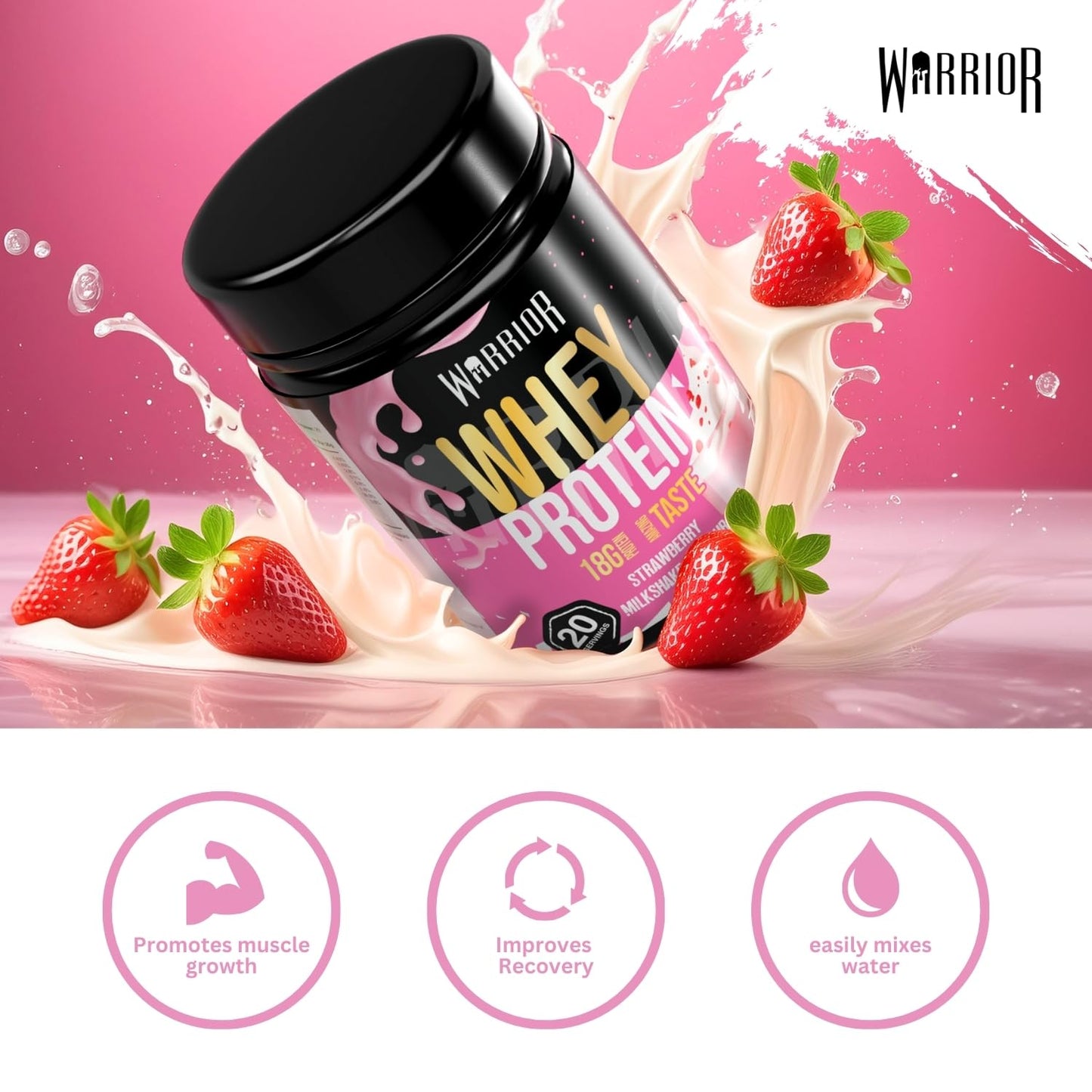Warrior Whey Protein Powder 500g