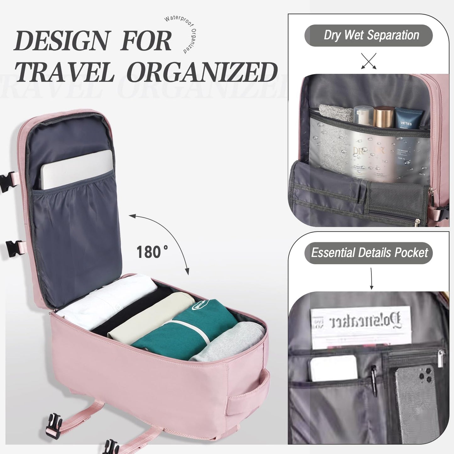 for Ryanair Cabin Bags 40x20x25 Underseat Cabin