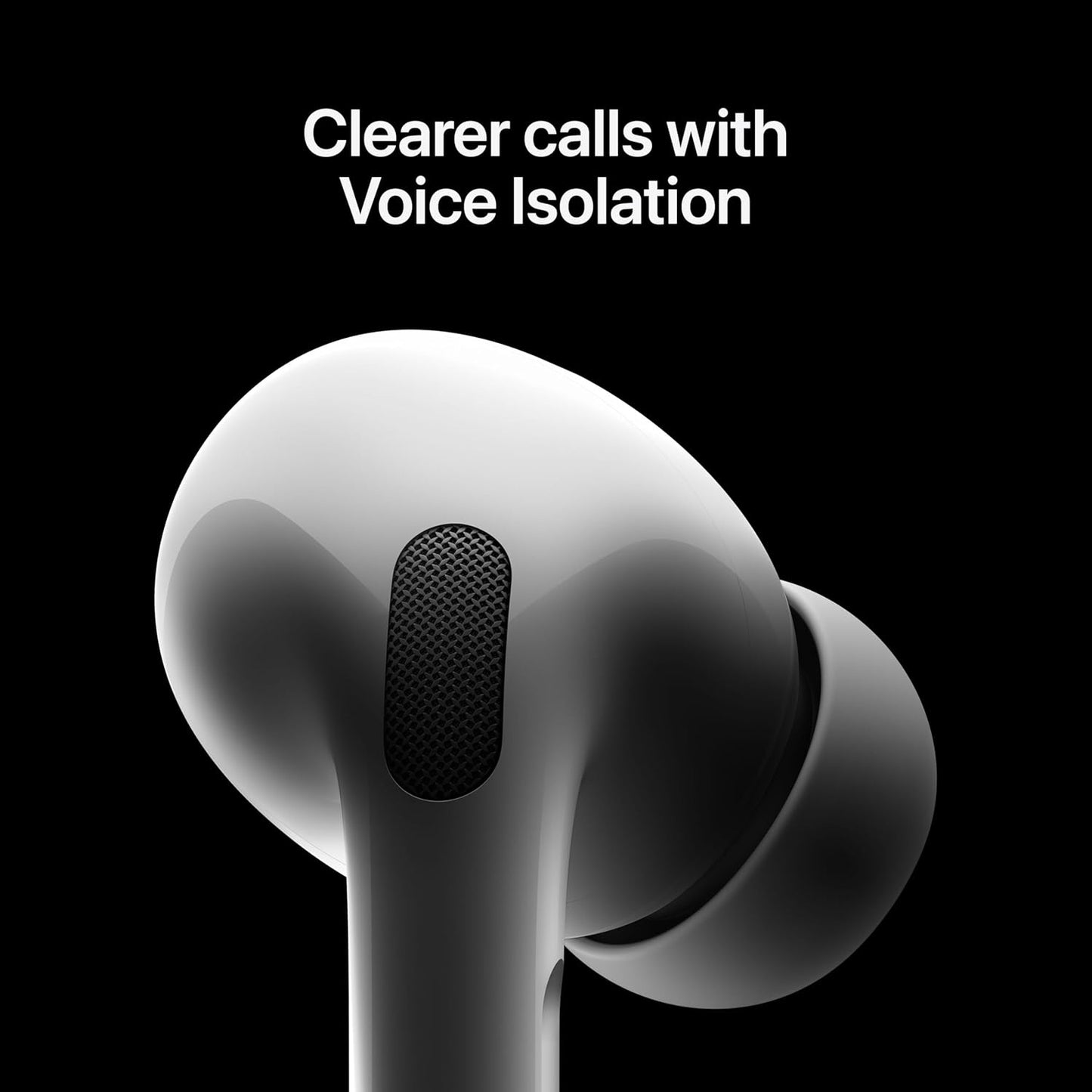 Apple AirPods Pro 2 Wireless Earbuds, Bluetooth Headphones, Active Noise Cancellation, Hearing Aid Feature, Transparency, Personalised Spatial Audio, High Fidelity Sound, H2 Chip, USB C Charging