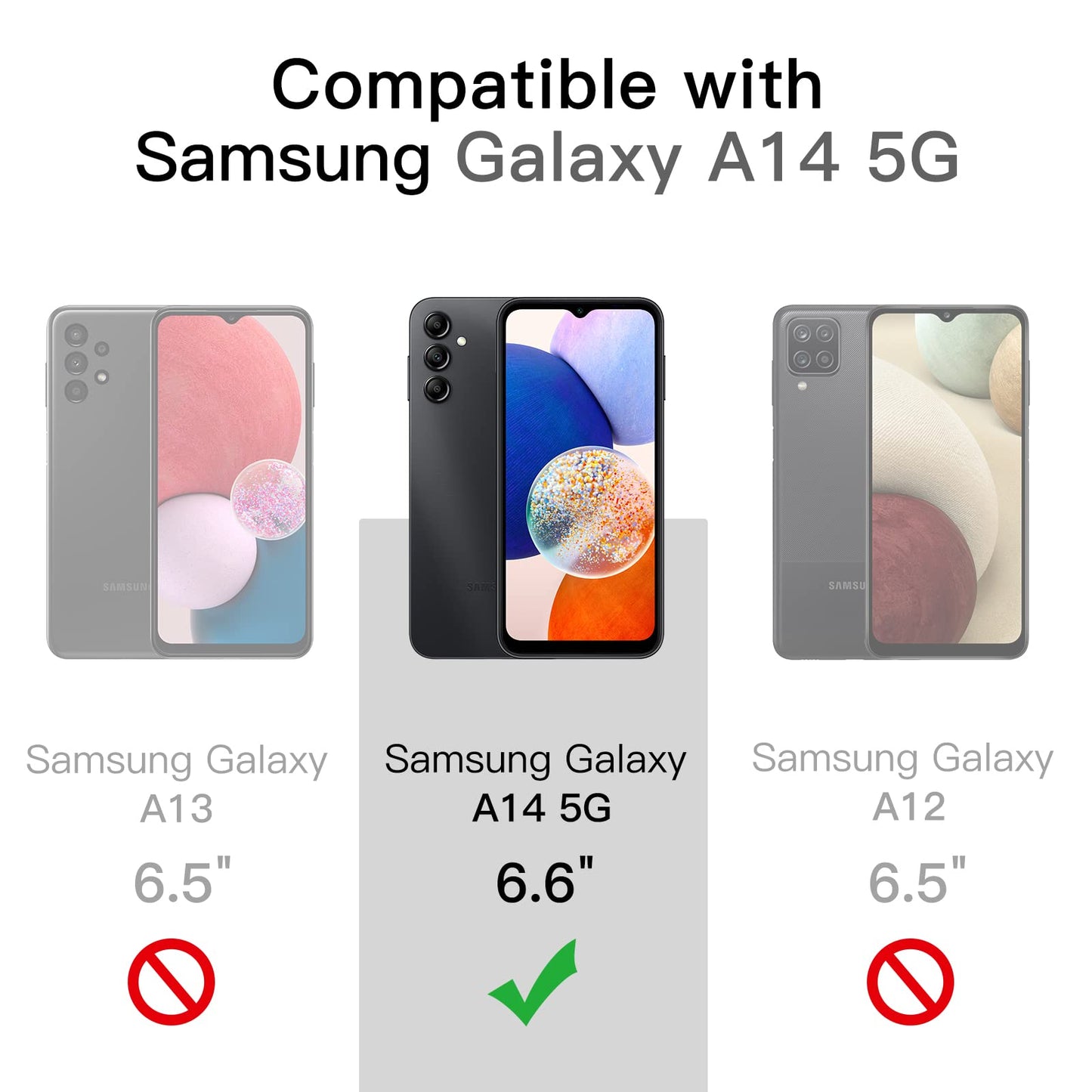 JETech Slim Fit Case for Samsung Galaxy A14