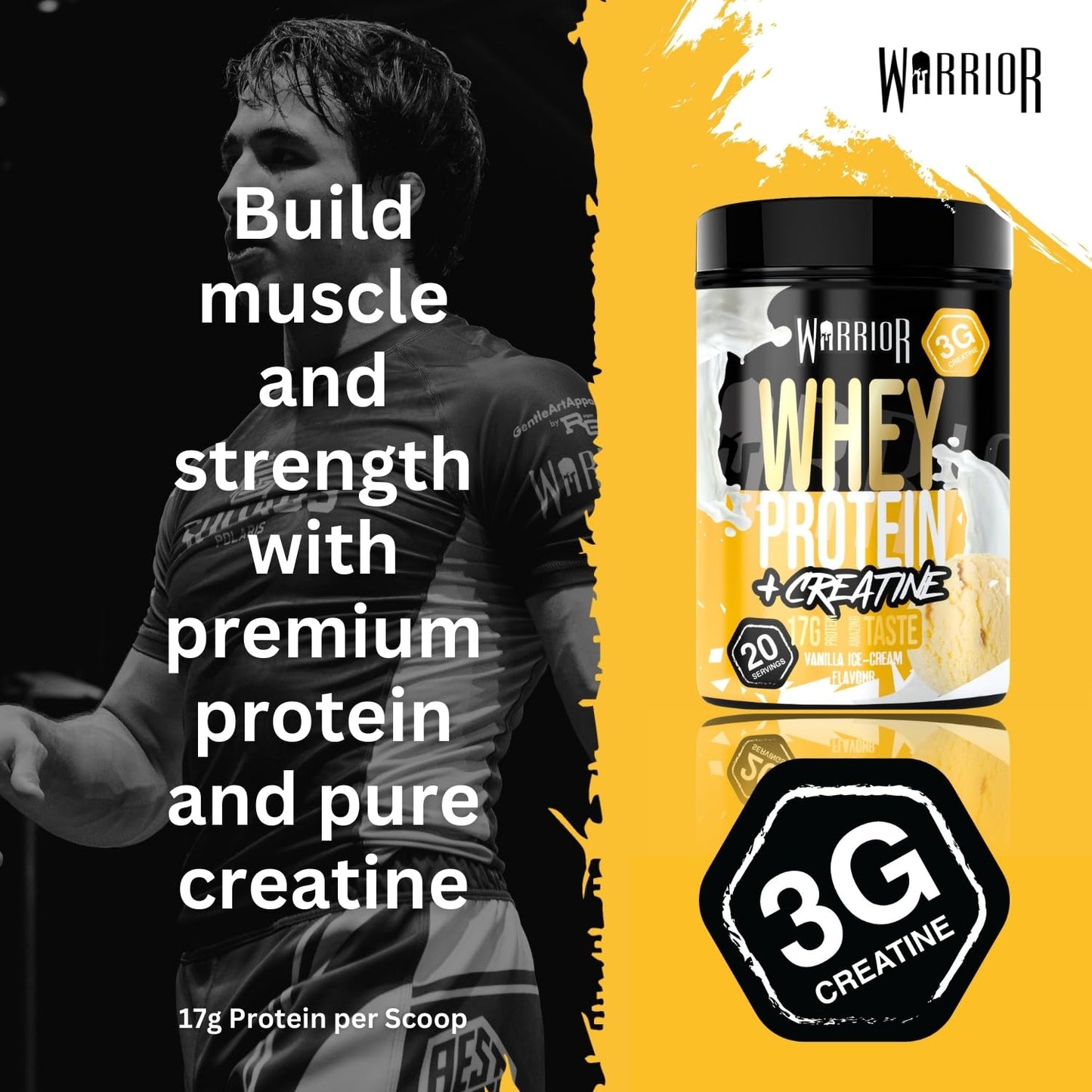 Warrior Whey Protein Powder 500g