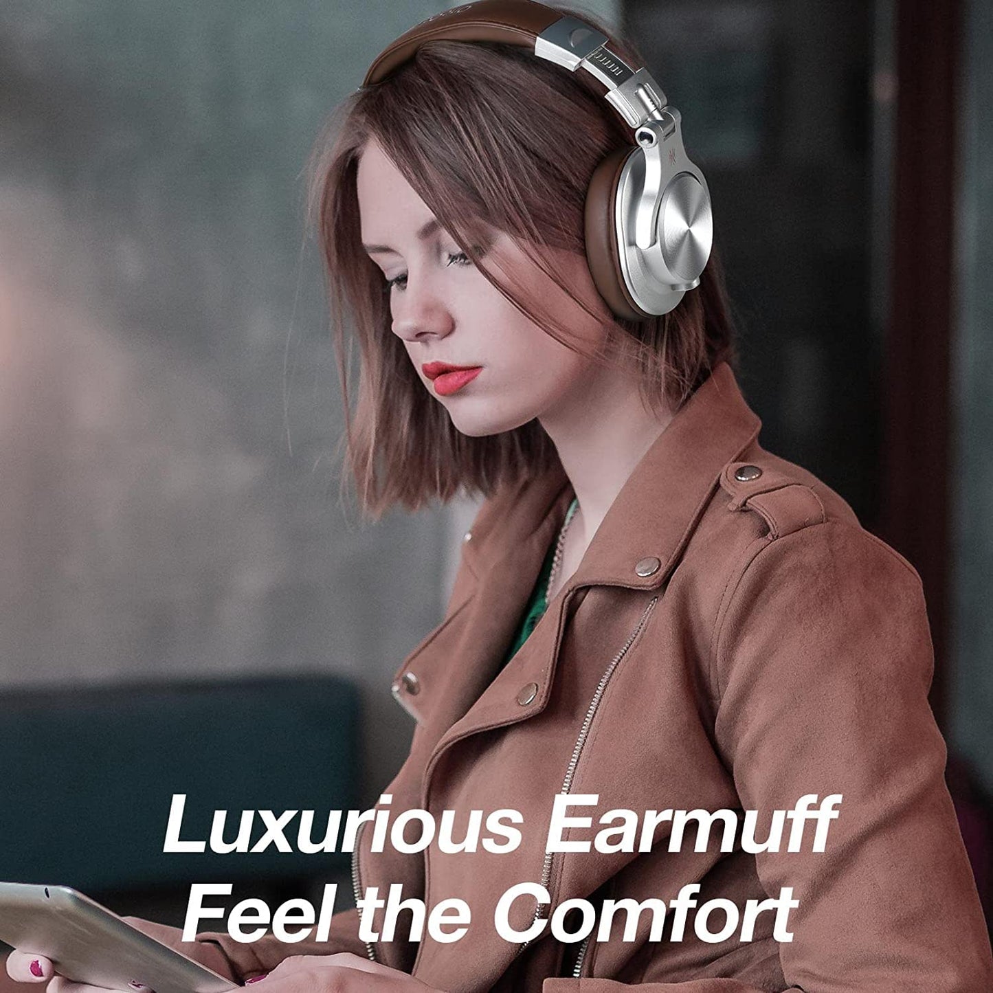 OneOdio A70 Bluetooth Headphones Over Ear, 72 Hrs Playtime, Monitor Level Stereo Sound Quality, Foldable Wireless&Wired DJ Headphone, Professional Studio Headphones for DJ/TV/PC/Phone