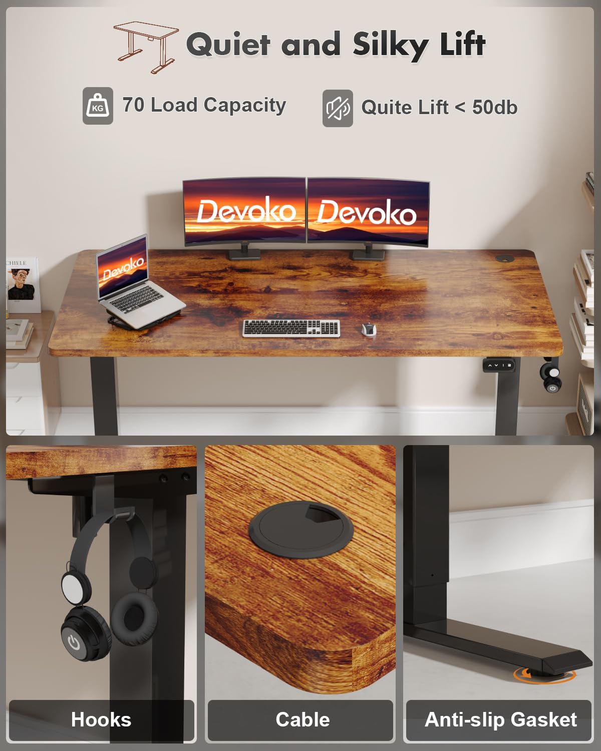 Devoko Electric Standing Desk 120x60cm