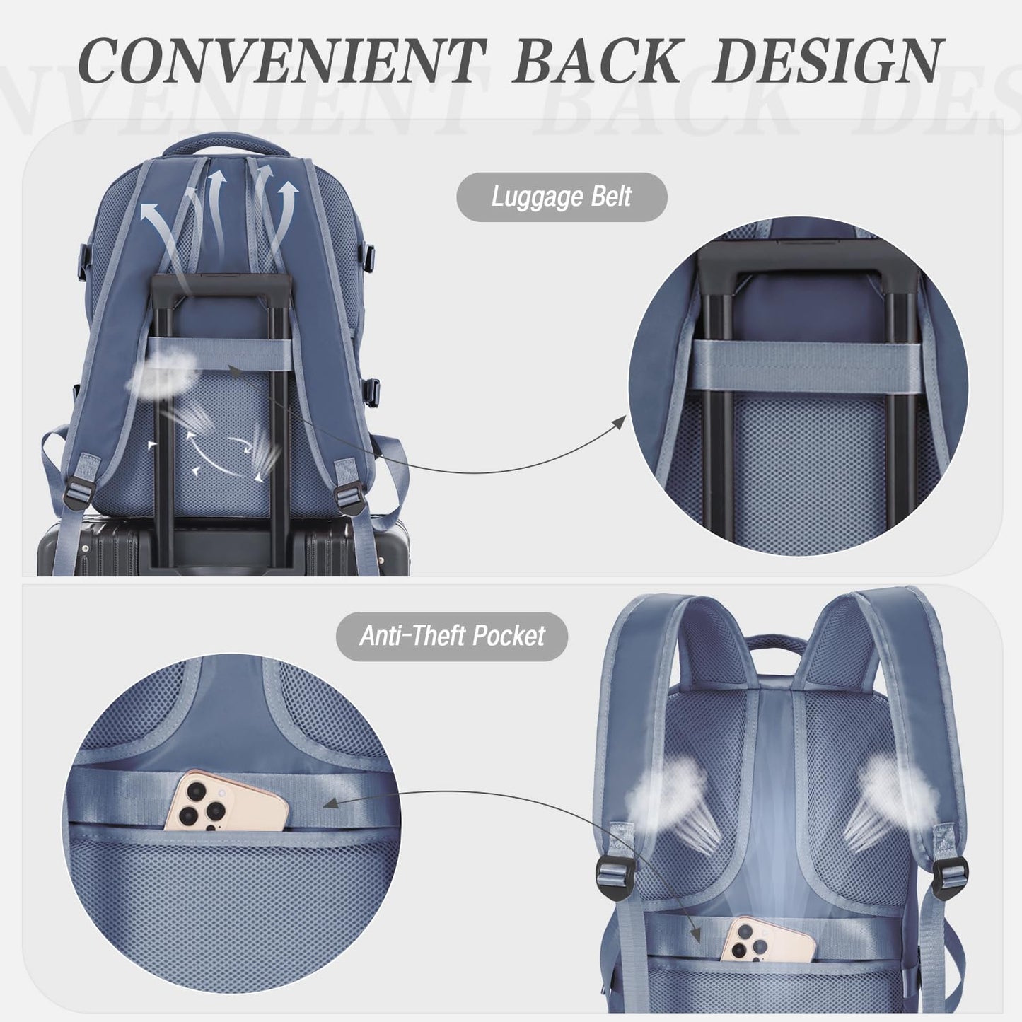 for Ryanair Cabin Bags 40x20x25 Underseat Cabin