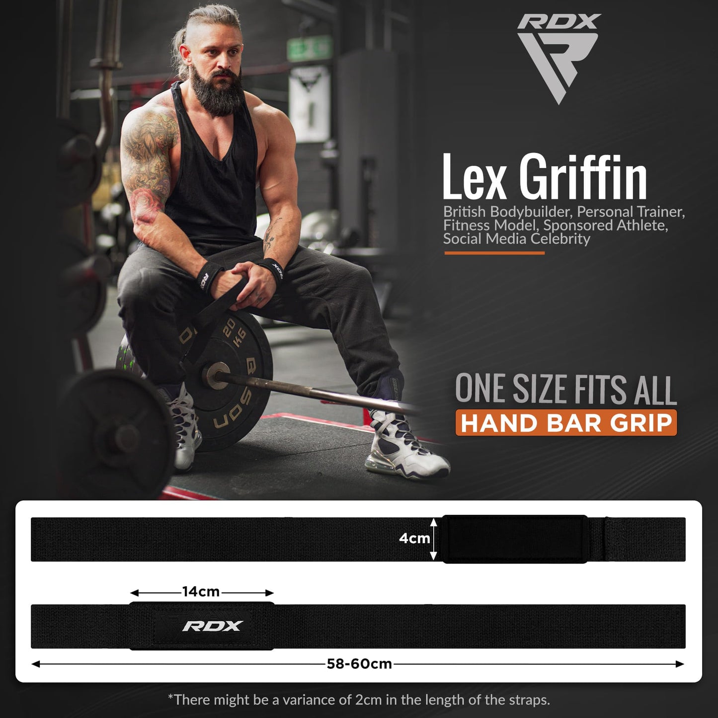 RDX Weight Lifting Straps Deadlifting Powerlifting