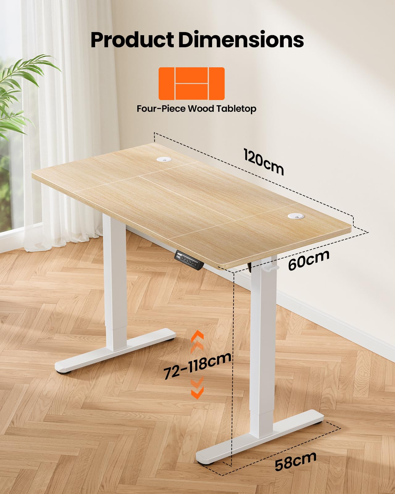 ErGear Electric Standing Desk Height Adjustable