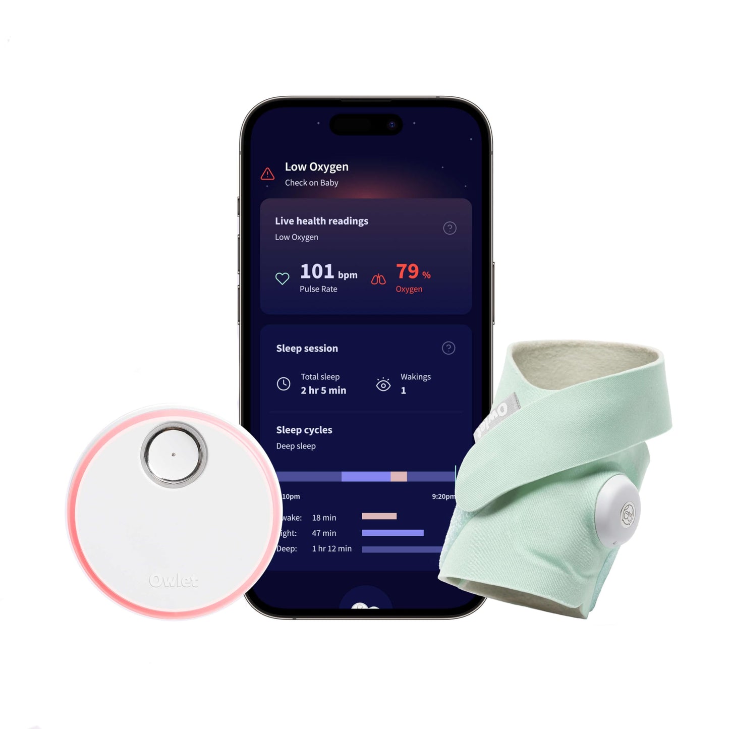 Owlet® Dream Bundle 2 Smart Baby Monitor
