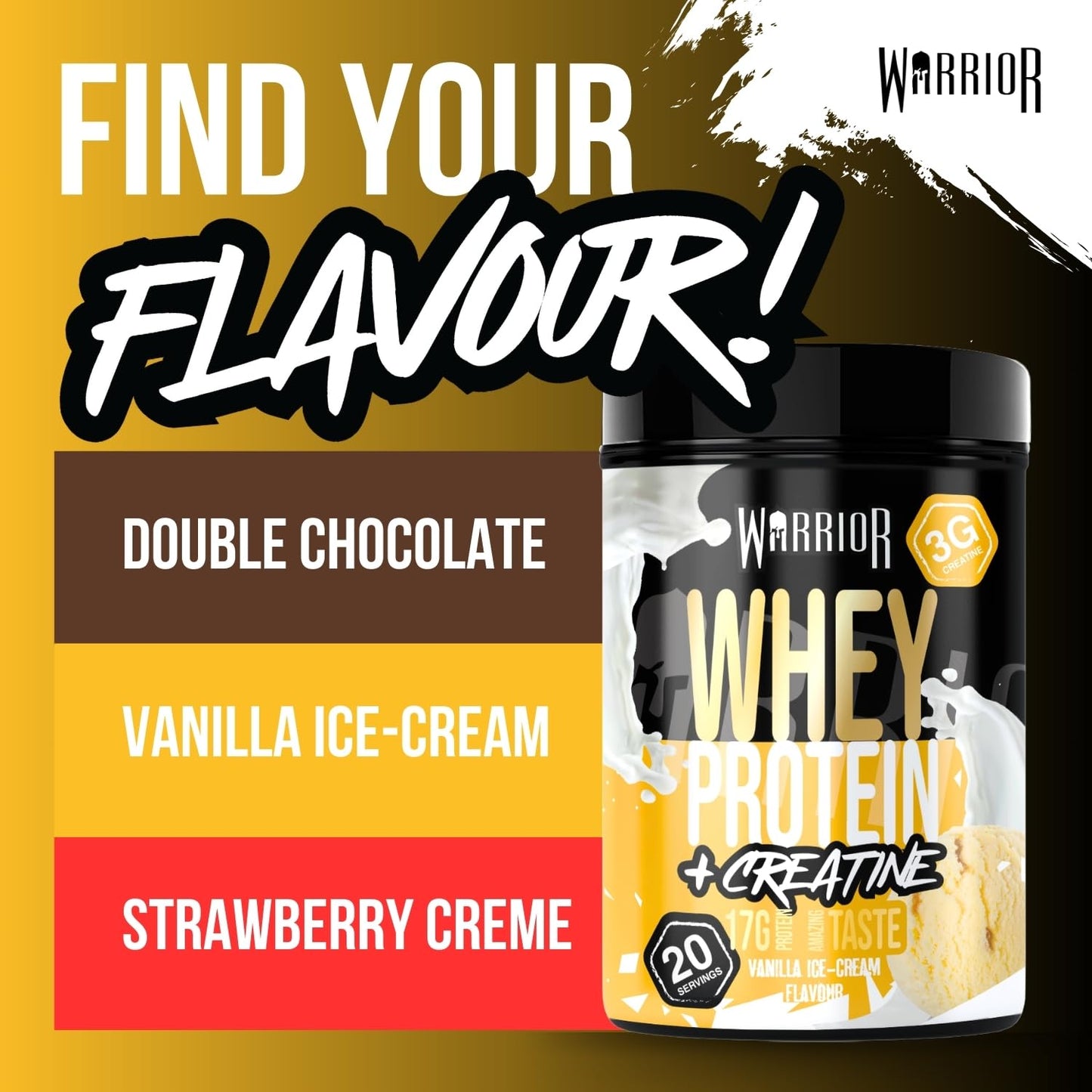 Warrior Whey Protein Powder 500g