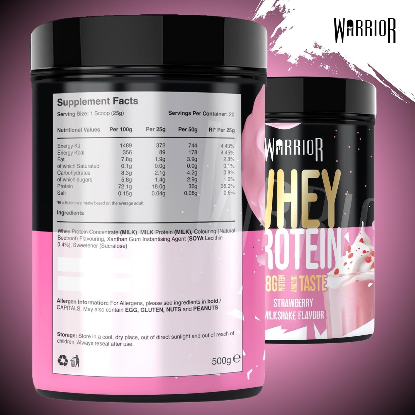 Warrior Whey Protein Powder 500g