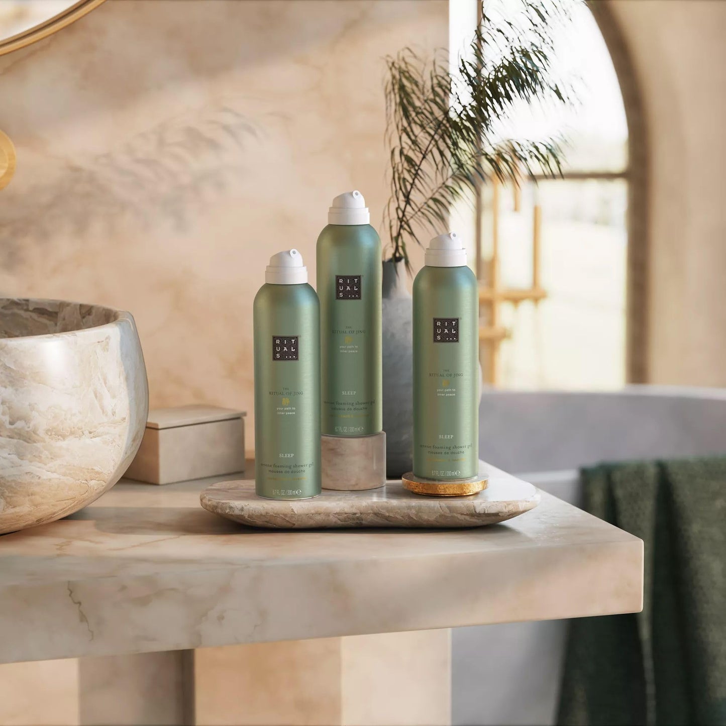 RITUALS Shower Foam Value Pack – The Ritual of Hammam, Sport and Homme - full size foaming shower gels - 3 x 200 ml