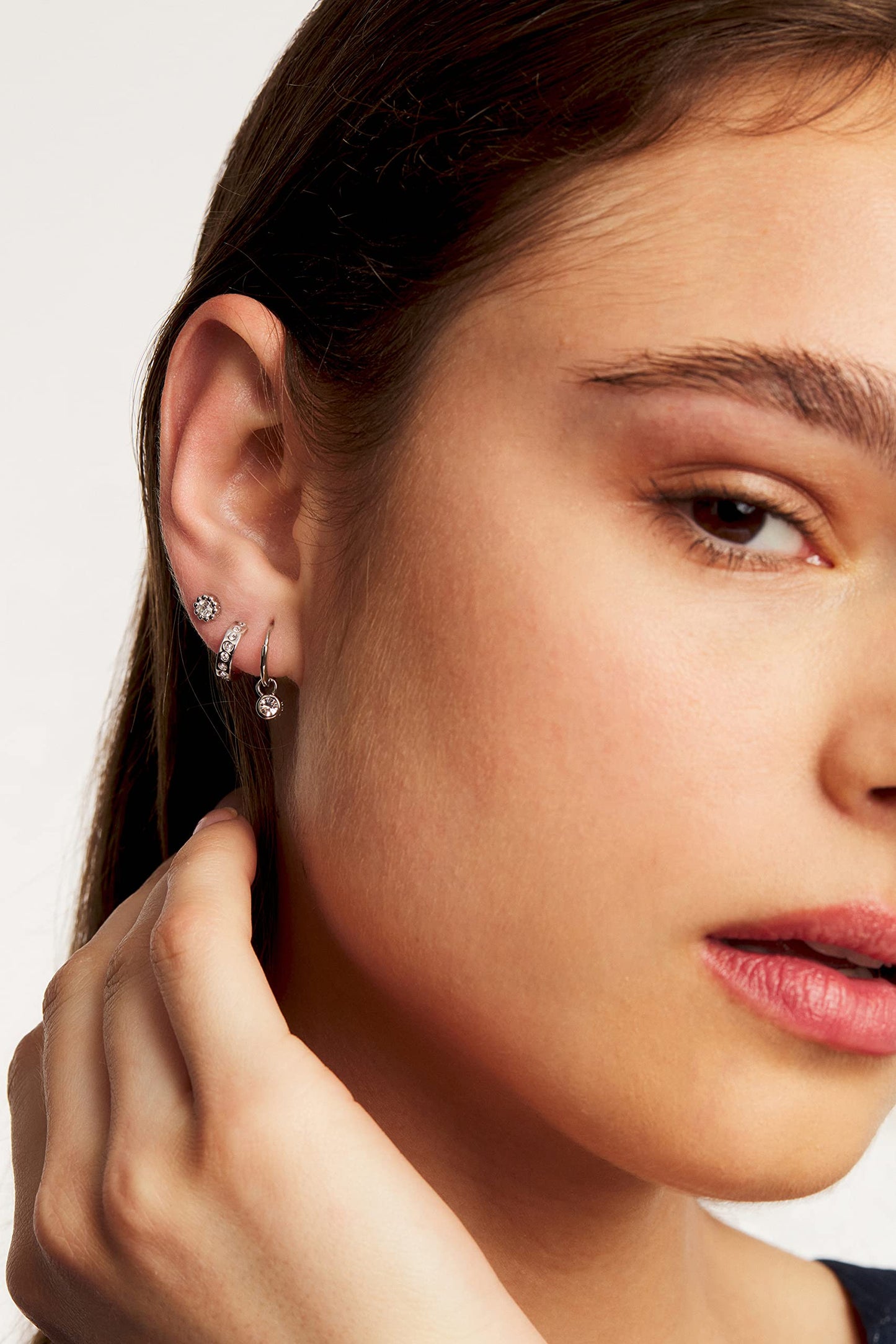 Ted Baker Sinalaa Crystal Huggie Hoop Earrings For Women