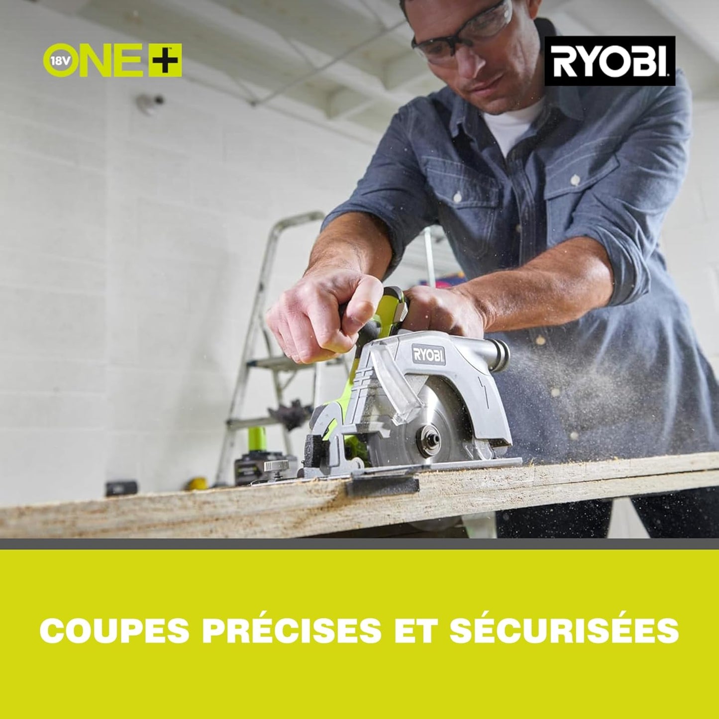 Ryobi R18CS-0 ONEPlus 18 V Cordless Circular Saw, 165 mm (Body Only)