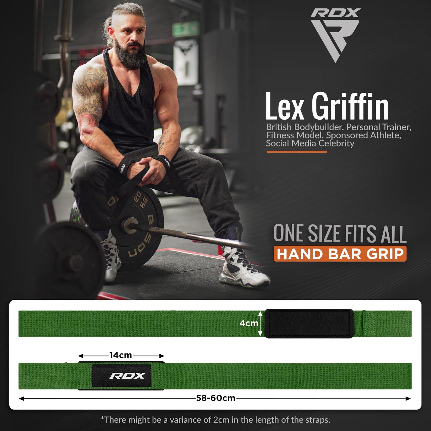 RDX Weight Lifting Straps Deadlifting Powerlifting