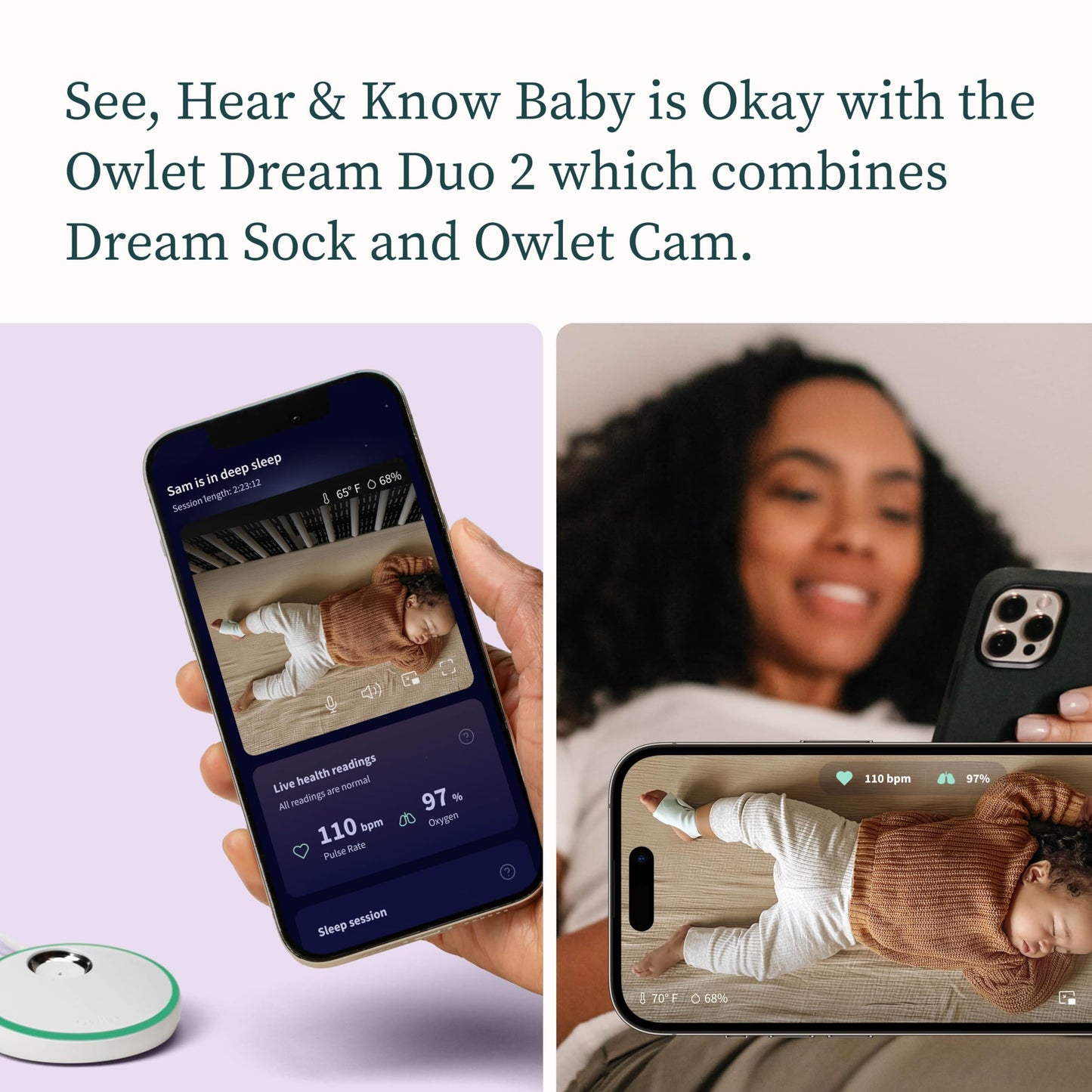 Owlet® Dream Bundle 2 Smart Baby Monitor