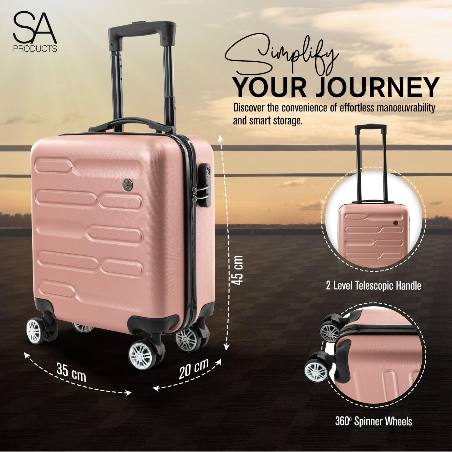 Cabin Suitcase | 34L Carry On Suitcase, Cabin Bag