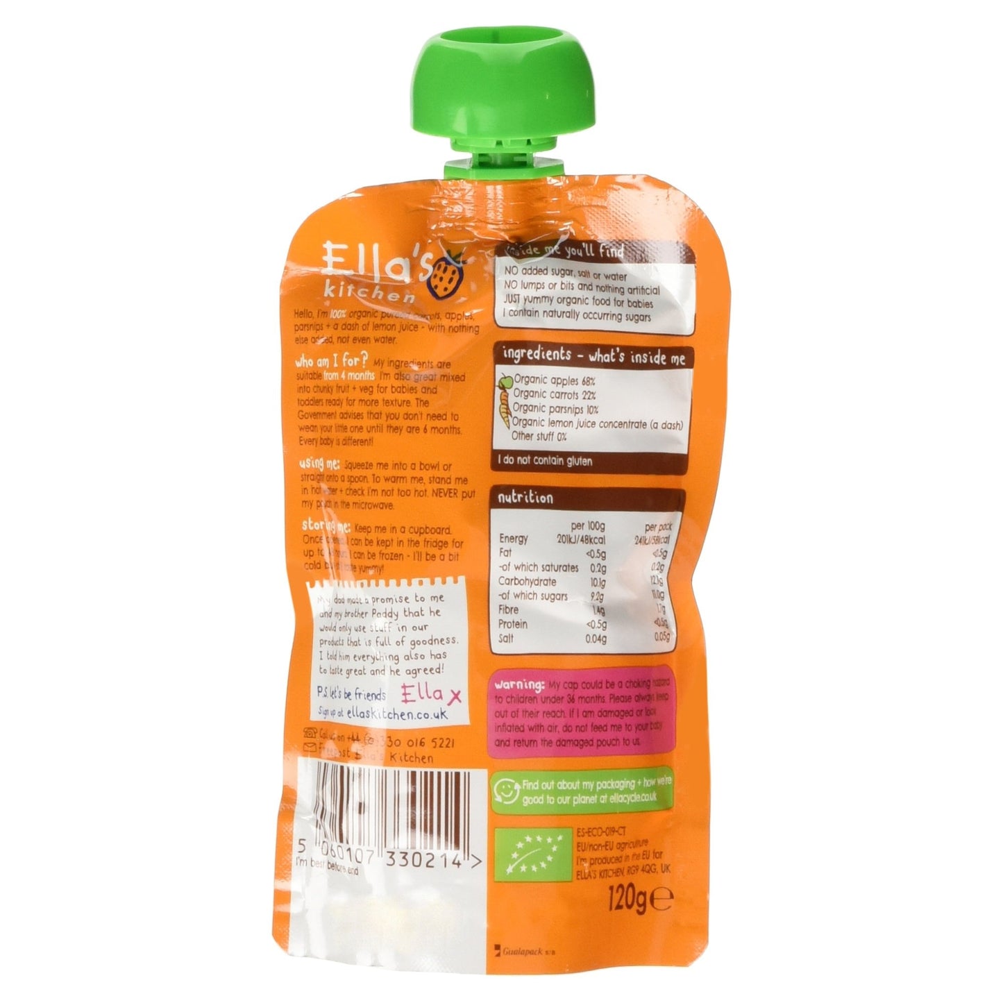 Ella's Kitchen First Taste Prunes 70g, Pack of 7, (Packing May Vary)