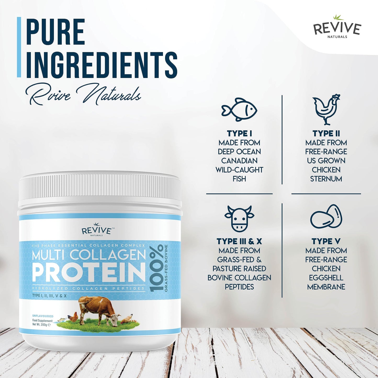 Multi Collagen Protein Powder 400g