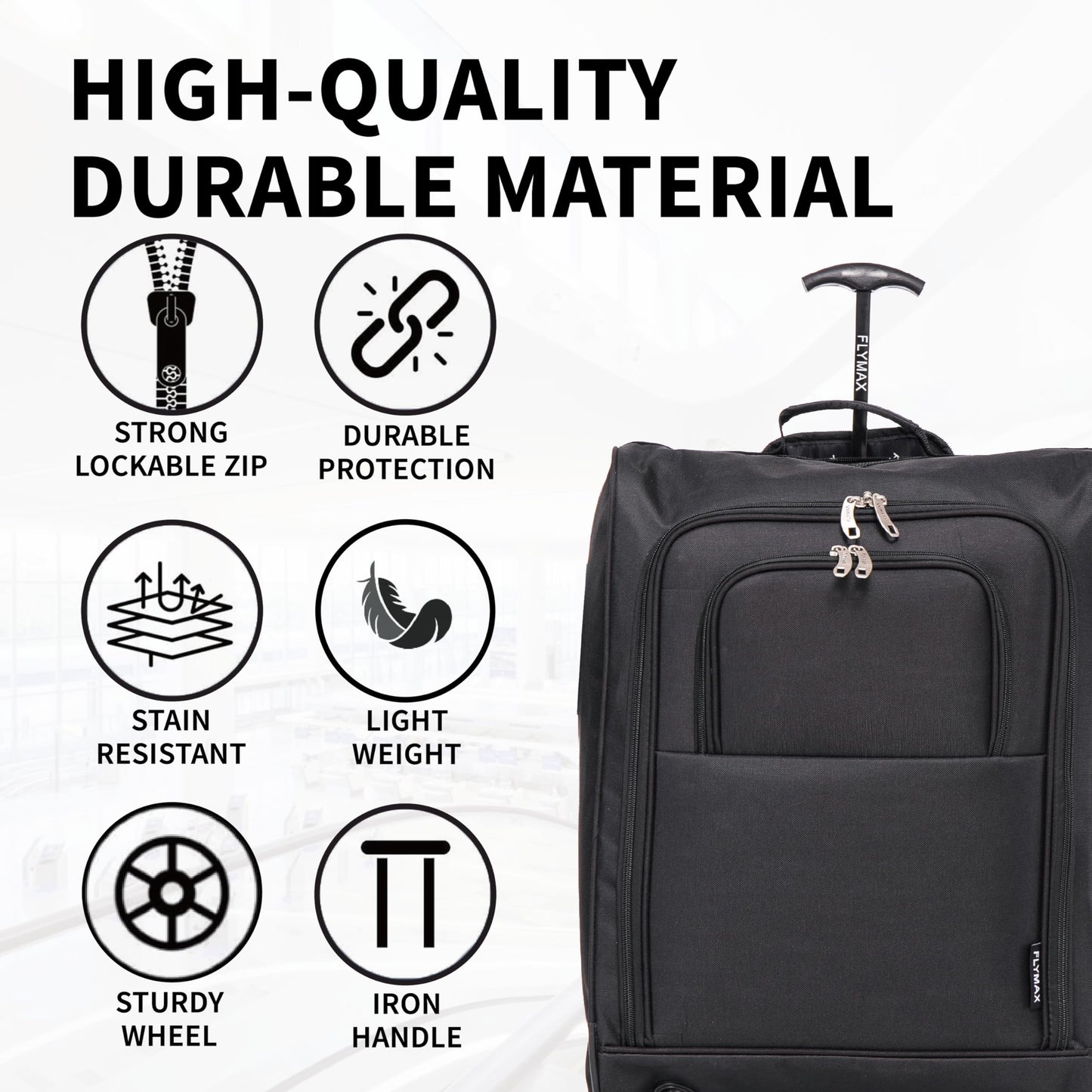 56x45x25 Easyjet Cabin Bag Hand Luggage Approved Cabin Case