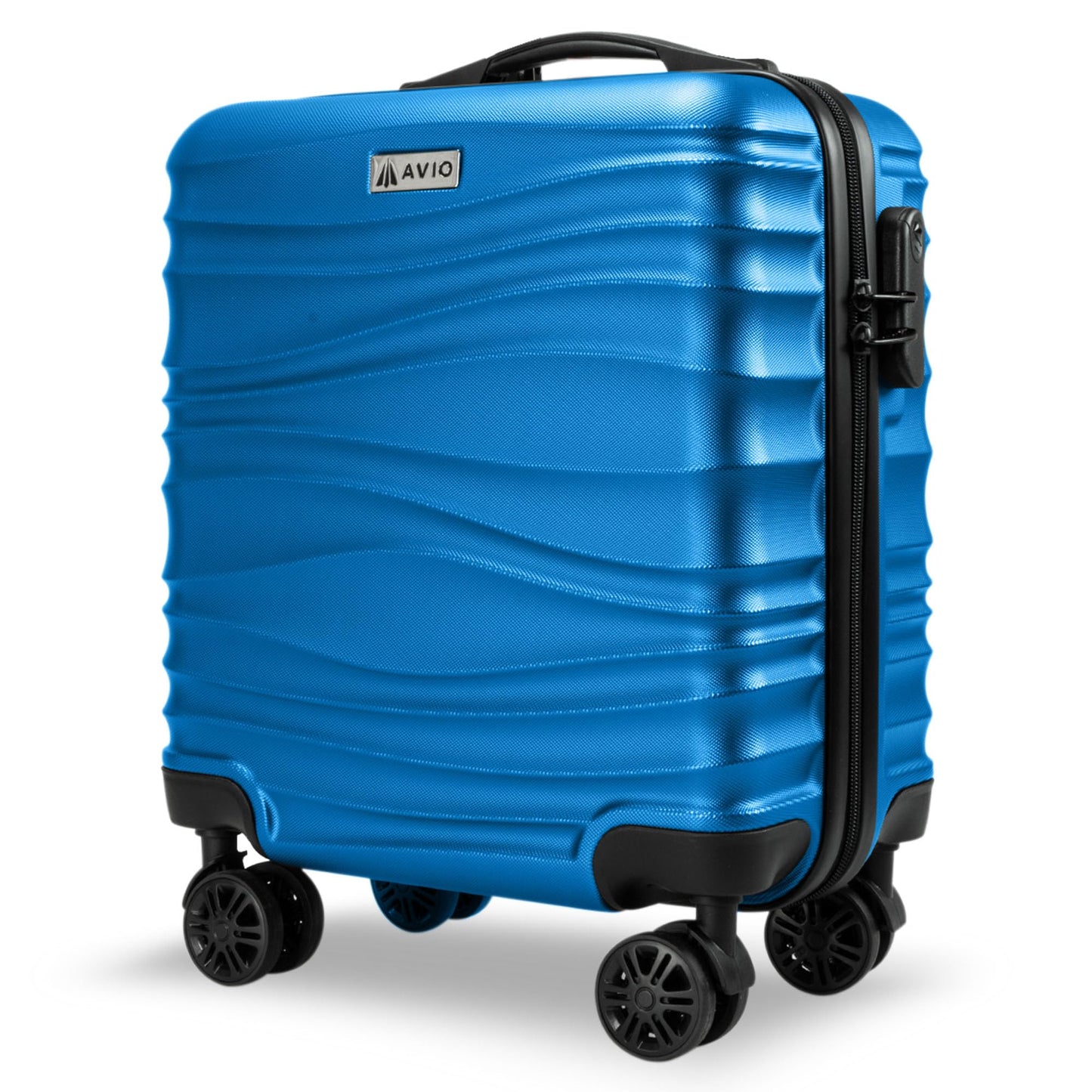 Wave Cabin Suitcase 45x36x20cm - Lightweight Double Wheel Luggage Bag