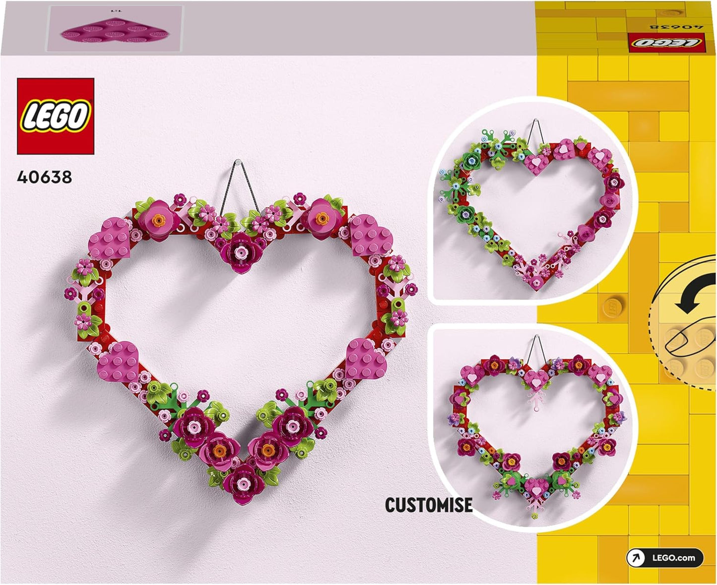 LEGO Heart Ornament Set