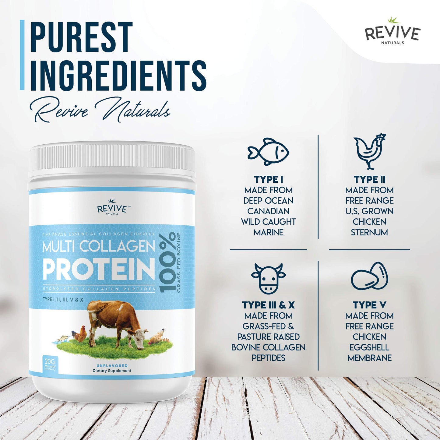 Multi Collagen Protein Powder 400g