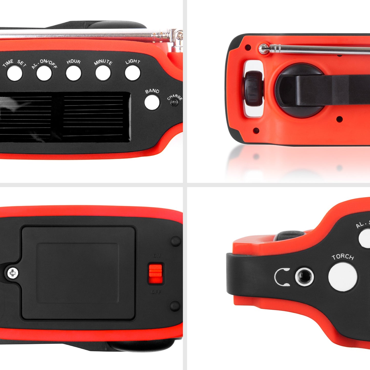 Duronic Solar Radio, HYBRID, Wind Up Manual Hand Crank Self-Powered Emergency Dynamo AM/FM Radio, USB Phone Charger, Small & Portable with Rechargeable Battery for Outdoor Weather Camping, Hiking