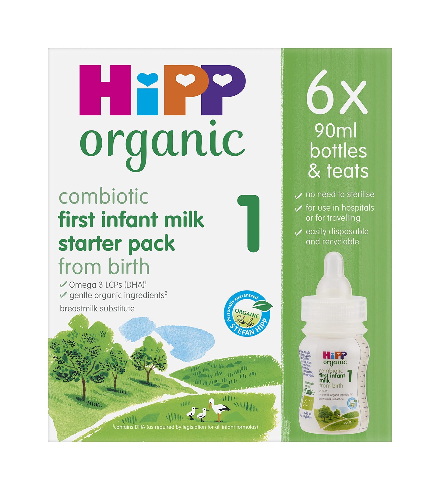 HiPP Organic 1 First Milk Ready To Feed 200ml (pack of 6)