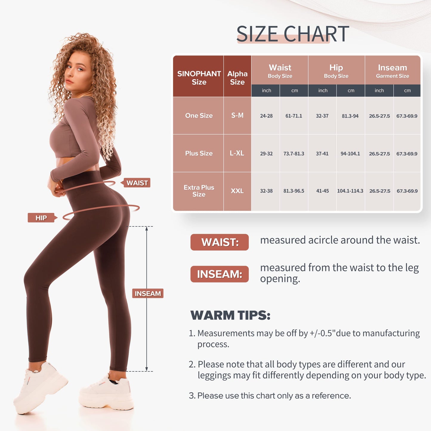 SINOPHANT Fleece Lined Leggings for Women