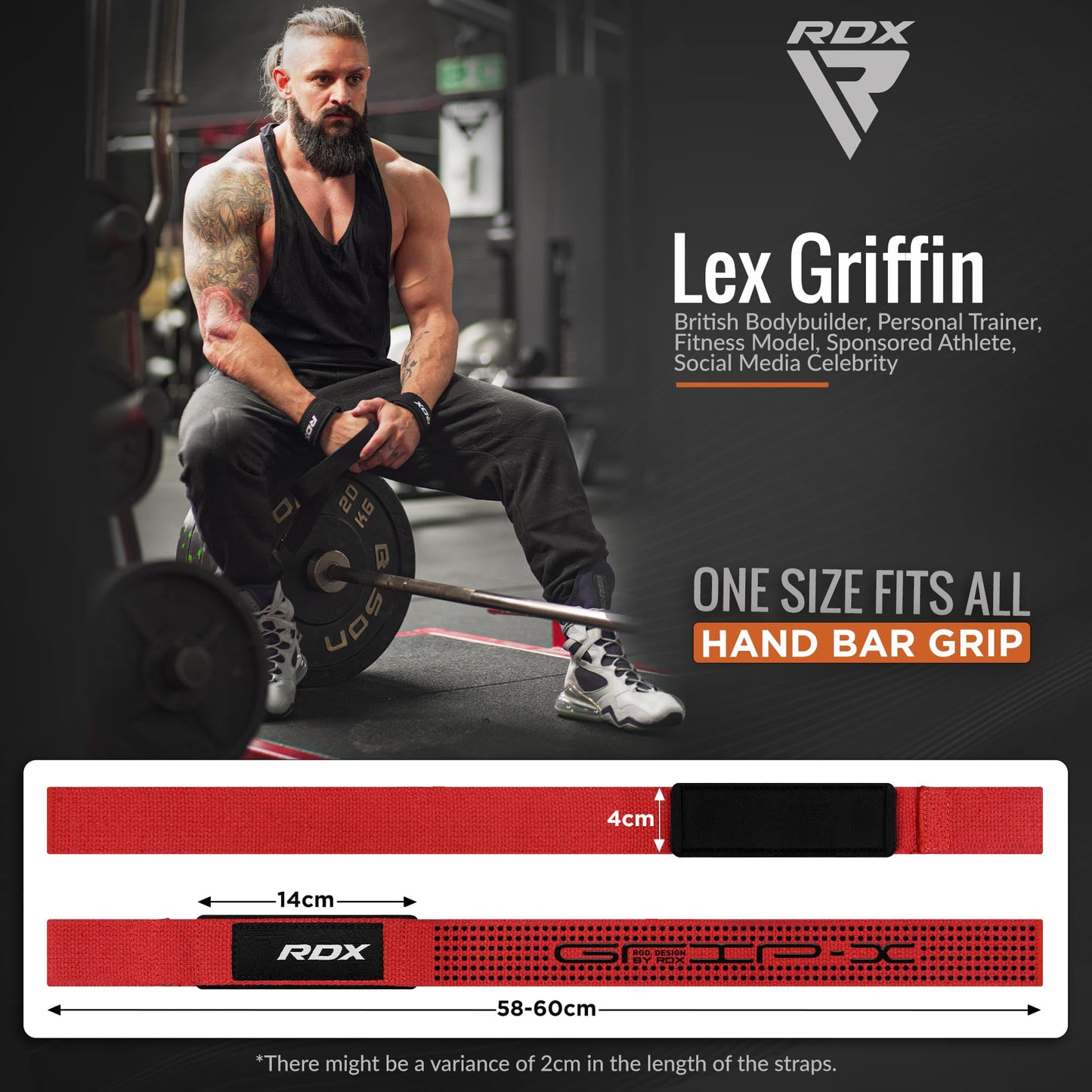 RDX Weight Lifting Straps Deadlifting Powerlifting