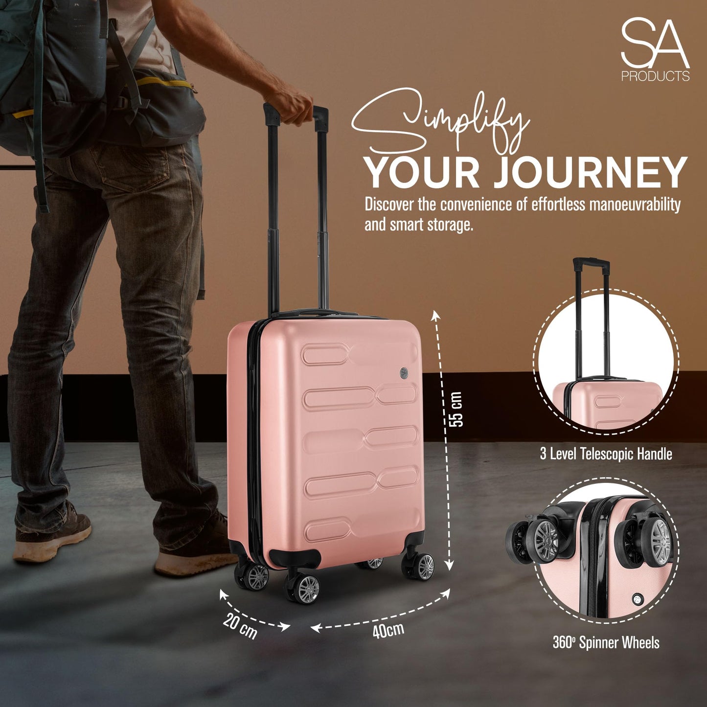 Cabin Suitcase | 34L Carry On Suitcase, Cabin Bag