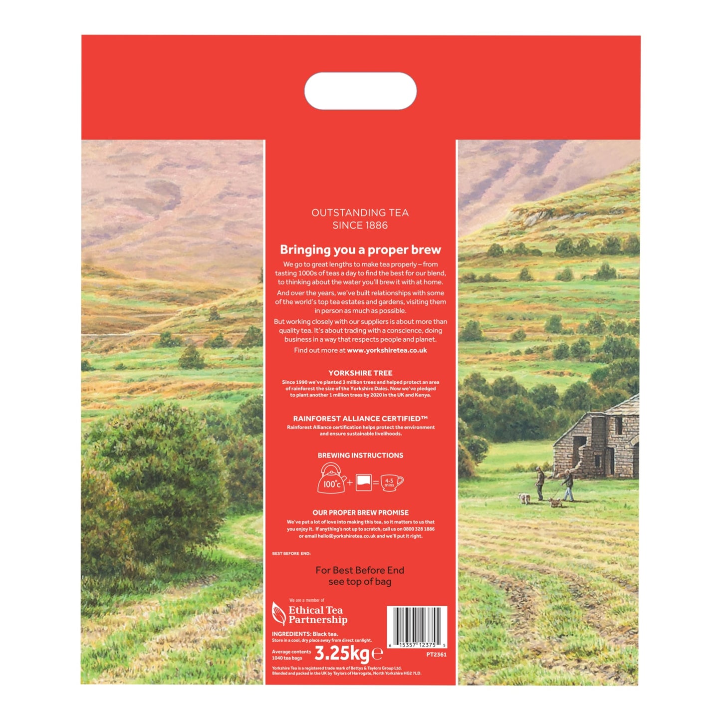 Yorkshire Tea, Total 1040 Tea Bags, (Pack of 3.25 kg)